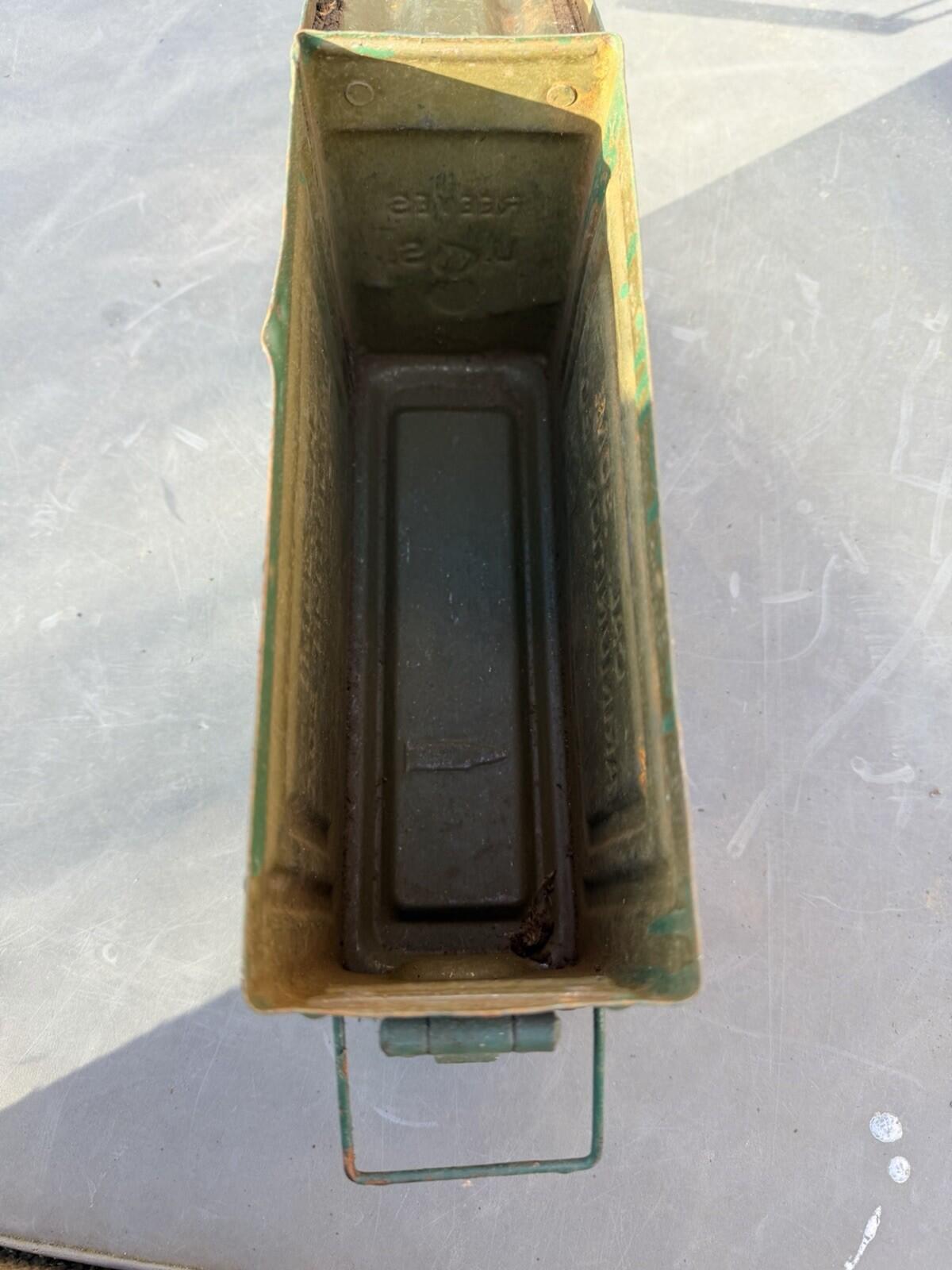 WW2 US Army 30 Cal Reeves Ammo Tin genuine item