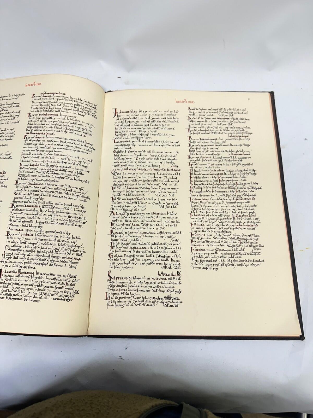 1862 Domesday Book Herefordshire – Ordnance Survey Facsimile –Herefordshire