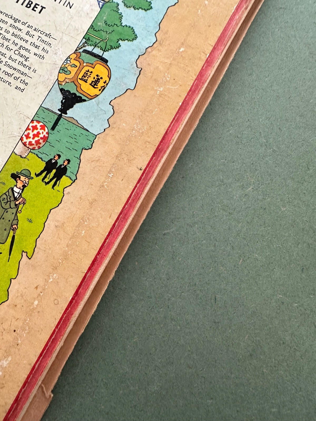 Tintin in Tibet – First English Edition 1962 Methuen – Hergé – Worn Copy
