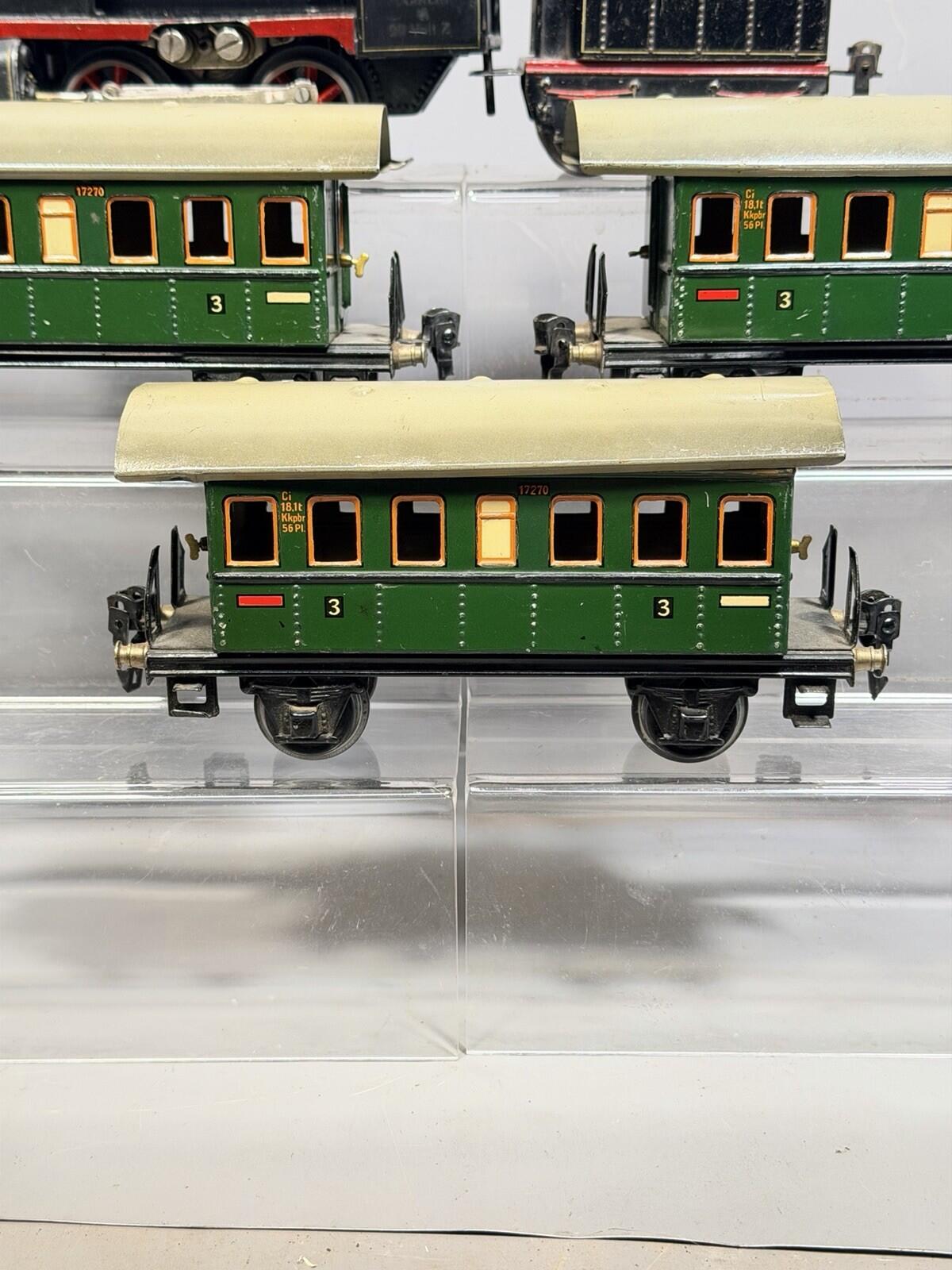 Marklin O Gauge 889 0-4-0 ELECTRIC LOCOMOTIVE  & TENDER  & Carriages WORKING