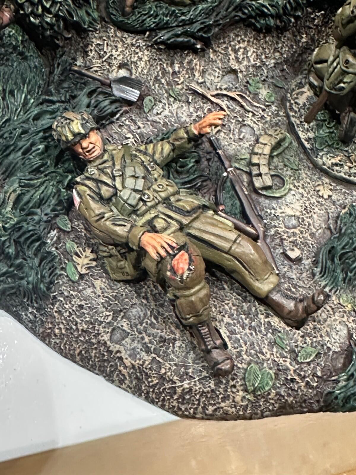 WW2-HEDGEROW FIGHTING PART 1- 5 FIGS & BASE WW2-080 NOS CONTE COLLECTABLES