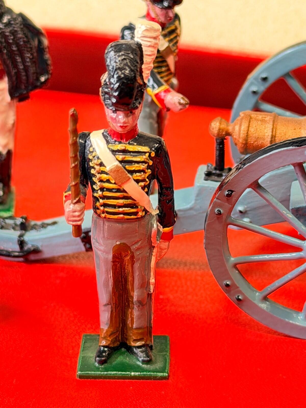 Tradition Toy Soldiers B2 Royal Horse Artillery 1815 Gun Set Metal Figures Boxed
