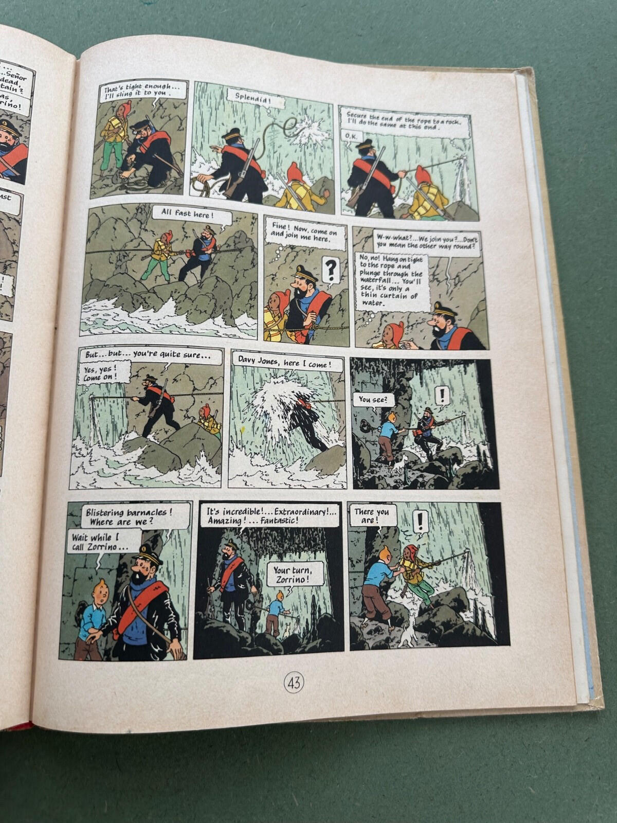 Tintin Prisoners of the Sun – First English Edition 1962 Methuen – Hergé – Worn