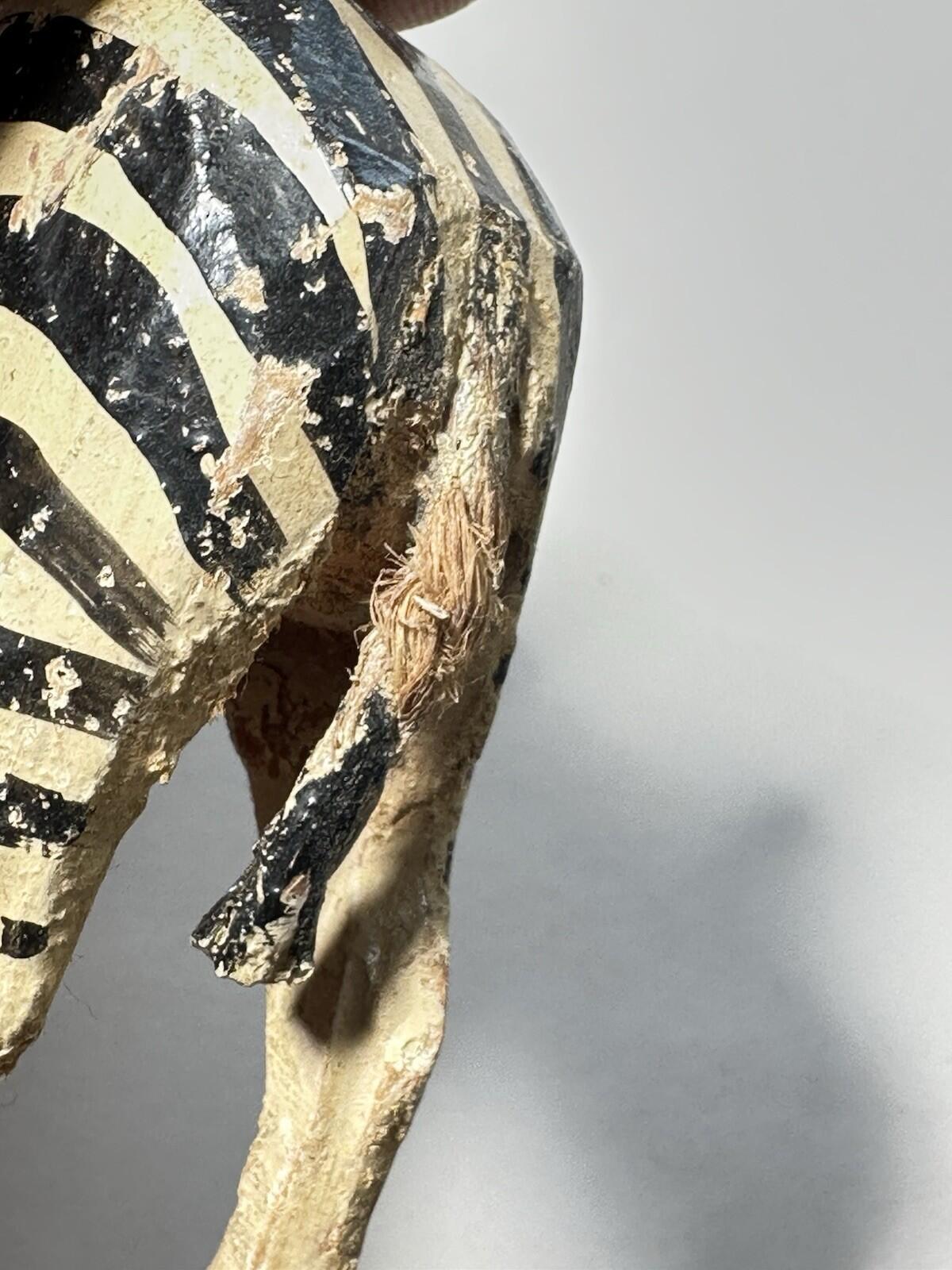 Forest Toys of Brockenhurst: Zebra  Very Rare HAND CARVED Frank Whittington -