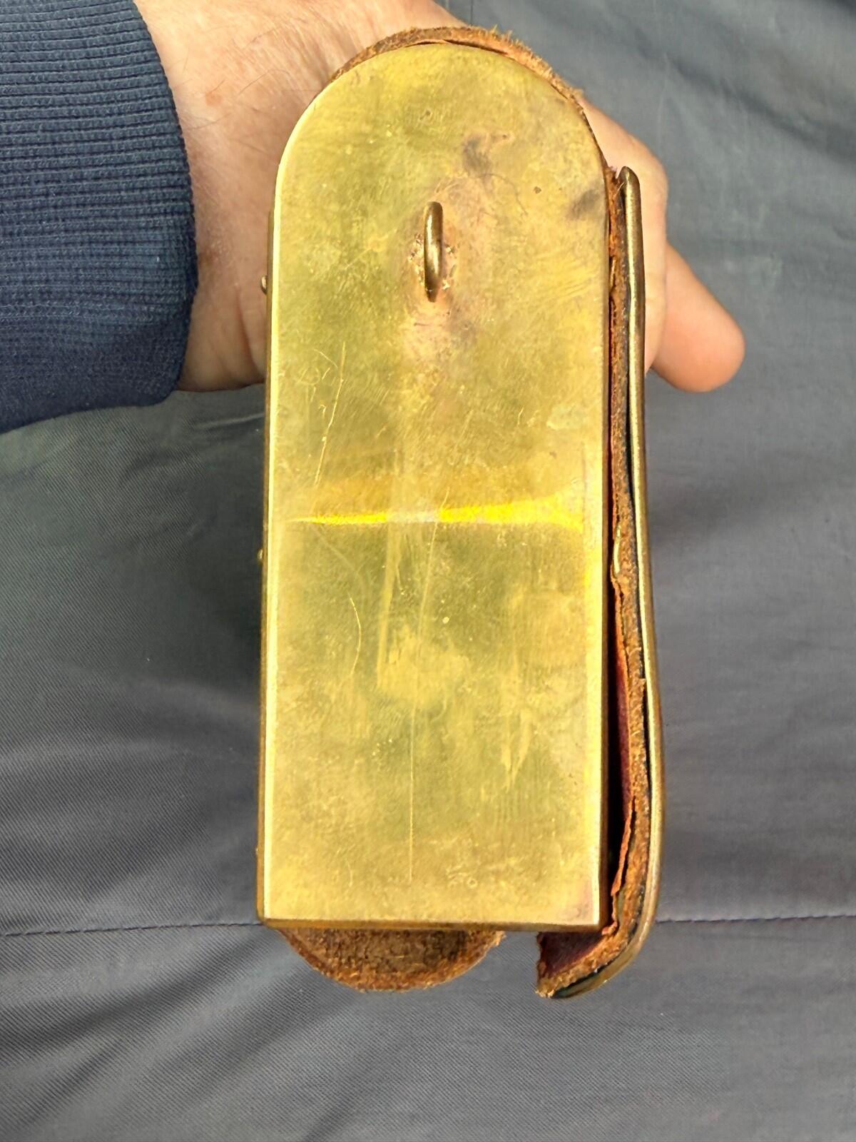 Antique IOOF Odd Fellows Pettibone Cartridge Box Crown Patriarchs Militant 19thC