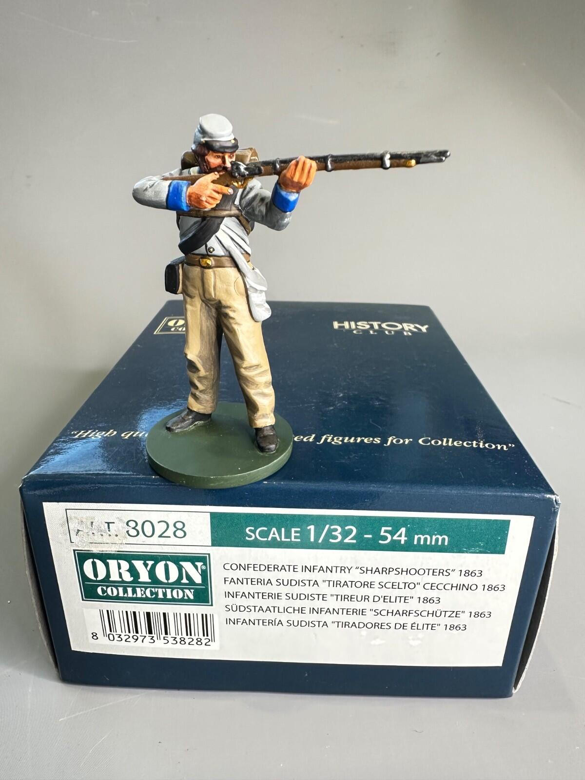 confederate sharpshooter  1863  art 8028  hand painted 1/32 scale.ORYON SOLDIERS