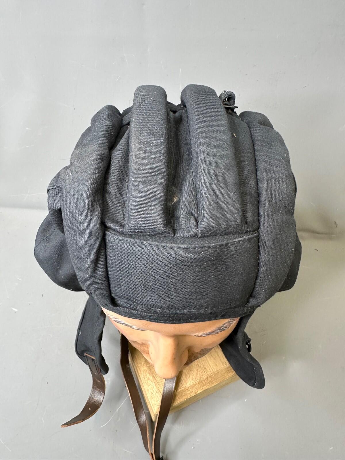 Soviet Tanker Helmet ShL-61M 1983 Cold War USSR Armoured Crew mic & earphones