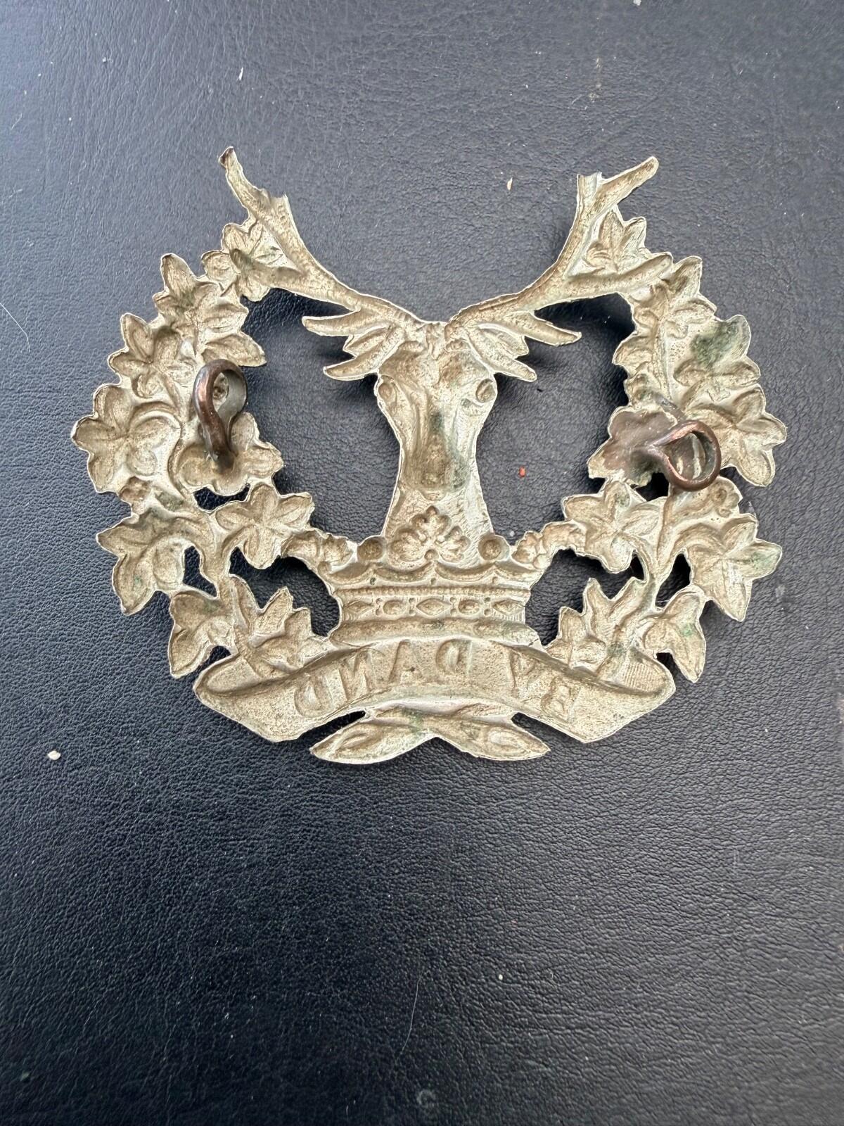 Gordon Highlanders Cap Badge WW1 WW2 Scottish Regiment British Army
