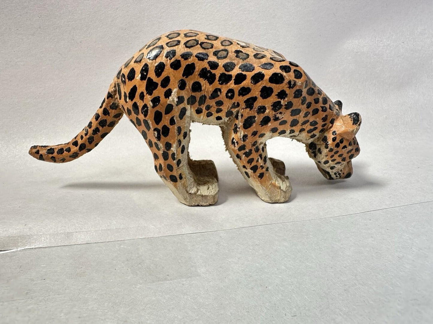 Forest Toys of Brockenhurst: Leopard Drinking Very Rare Frank Whittington -