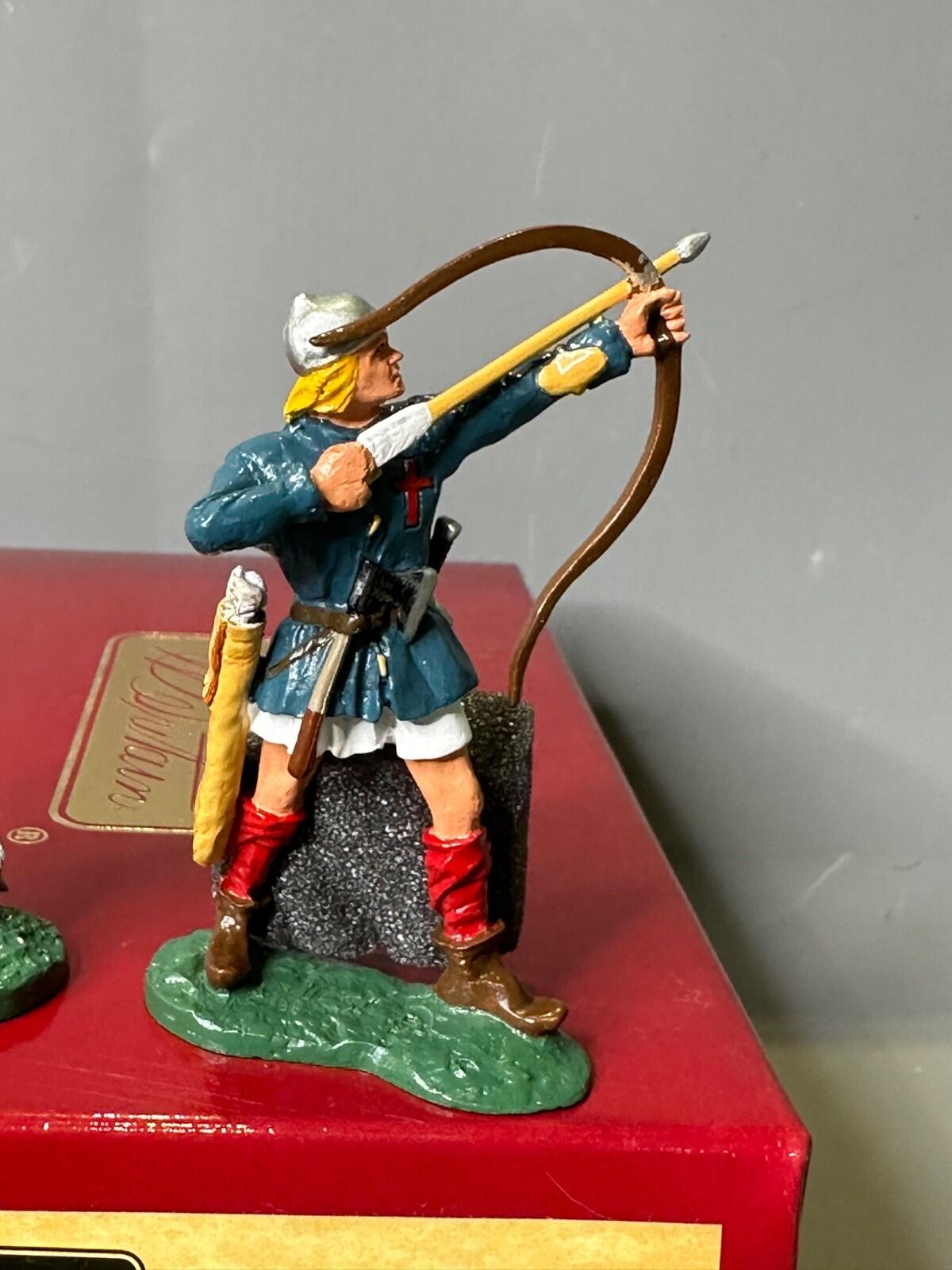 Britains #43017 AGINCOURT gloss series bowman & Jean Le Maingre new 54mm NOS