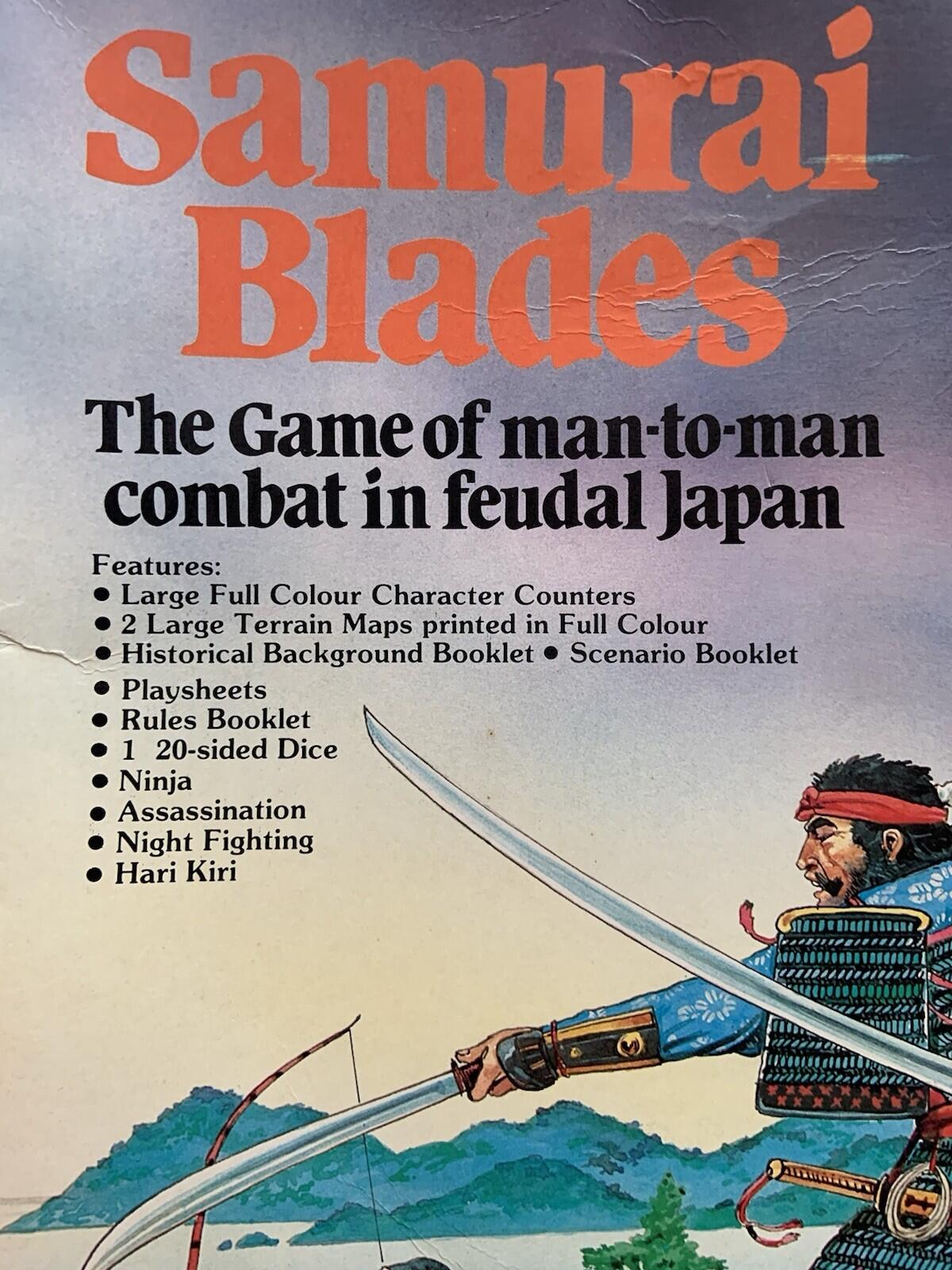 Samurai Blades by  Standard Games unplayed missing the dice super condition 1981