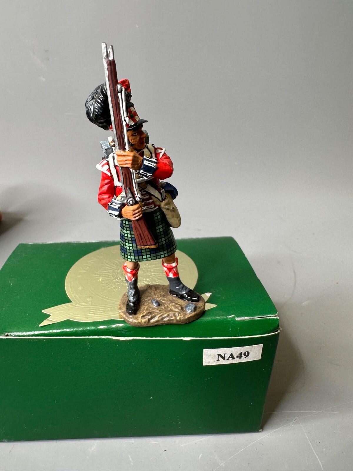 NAPOLEONIC na49 GORDON HIGHLANDERS black watch standing ready b KING & COUNTRY