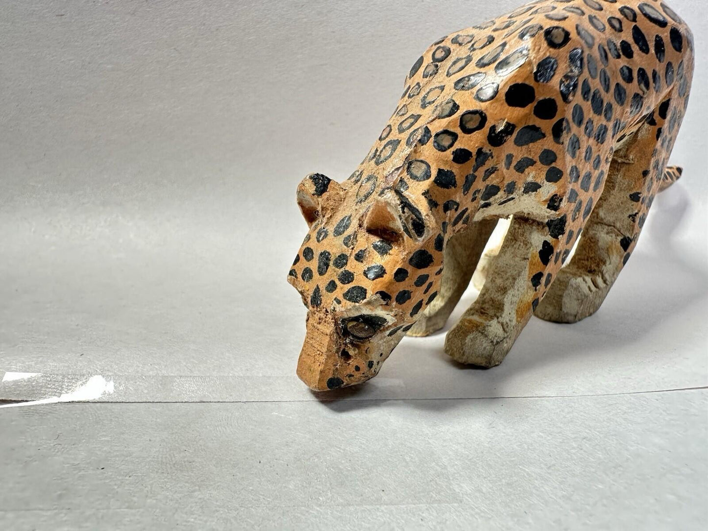Forest Toys of Brockenhurst: Leopard Drinking Very Rare Frank Whittington -