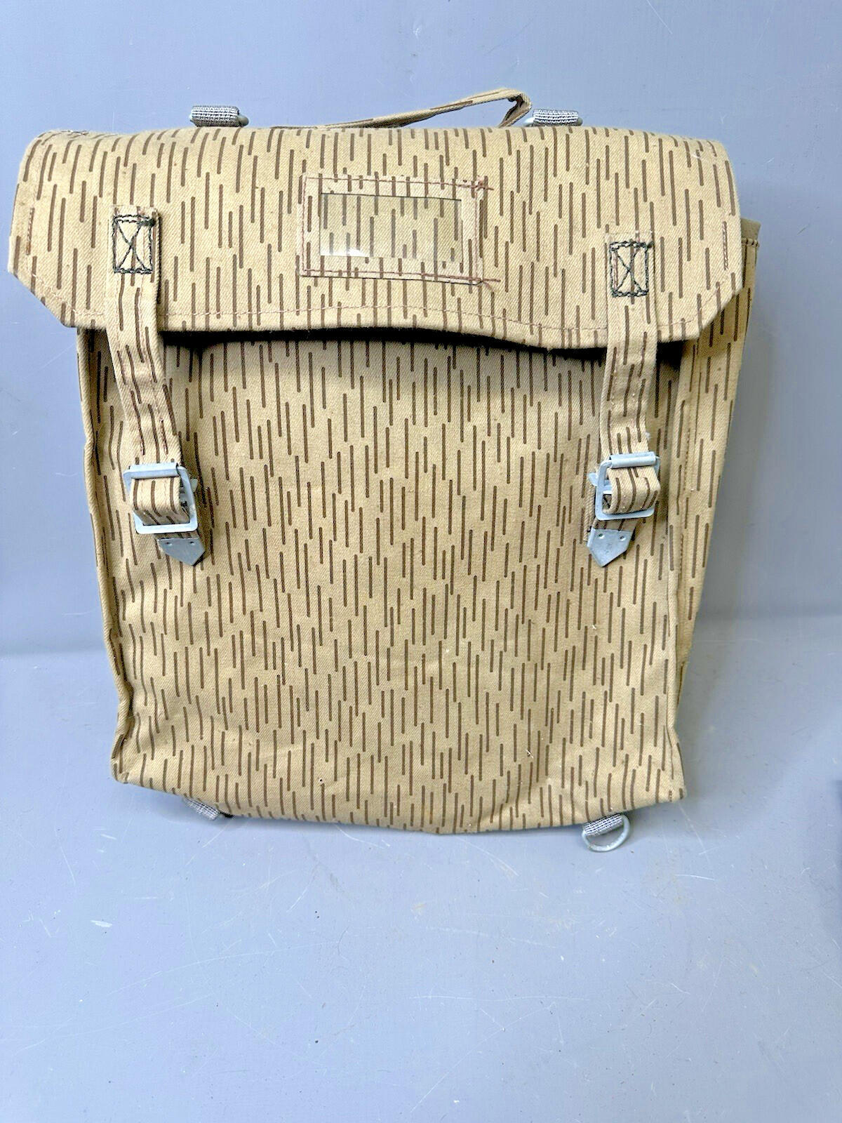 East German Army DDR NVA Bag Backpack Raindrop Strichtarn Camouflage New