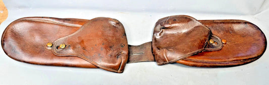 Boer war / WW1 Leather Saddle Bags Cavalry Pommel Bags Military Mounted nice