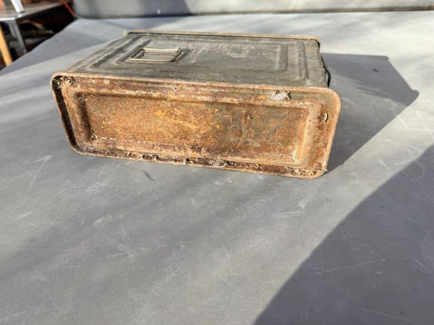 WW2 US Army 30 Cal Canco Ammo Tin genuine item