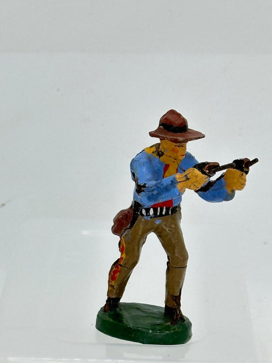 Elastolin Hausser German composite cowboy with two guns 6970 7cm