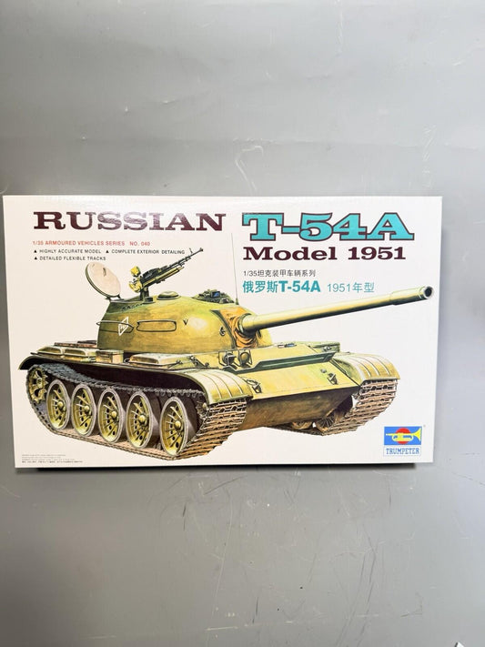 Trumpeter 1/35 scale Russian T-54A (1951) tank kit New Old Stock Sealed Bag