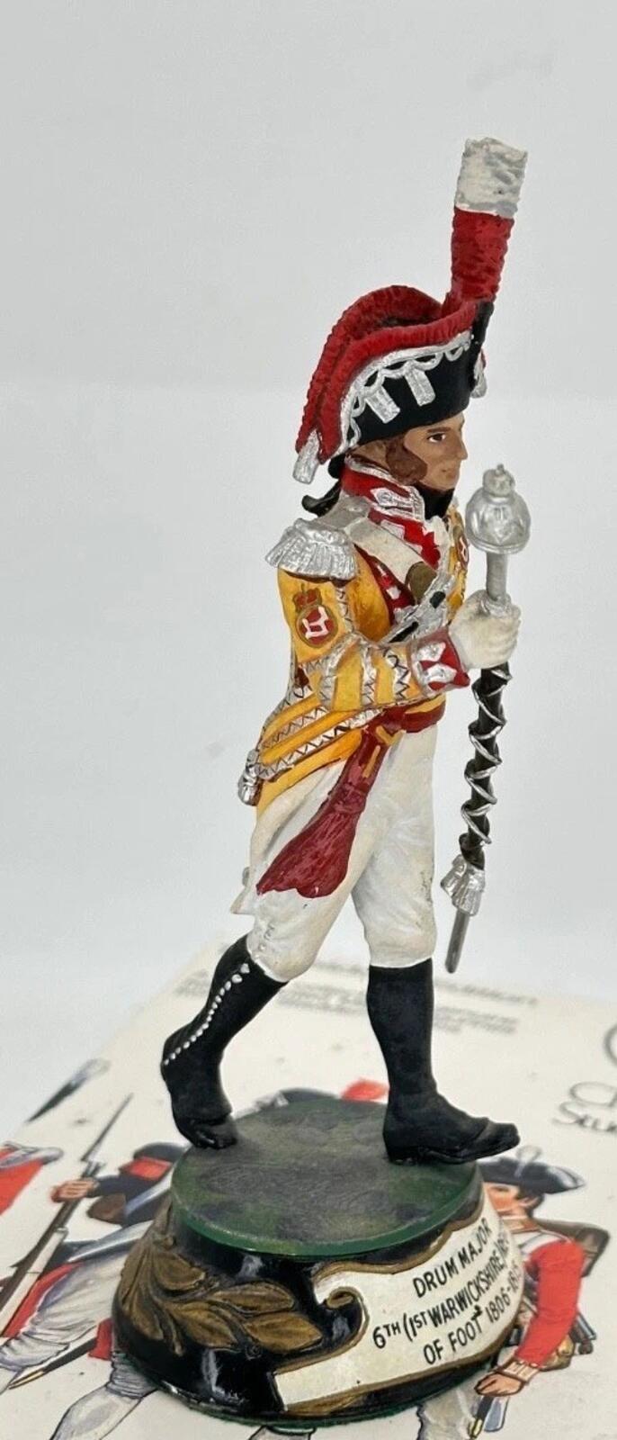 stadden napoleonic figure 90 mm studio paint drum major 5th Warwickshire