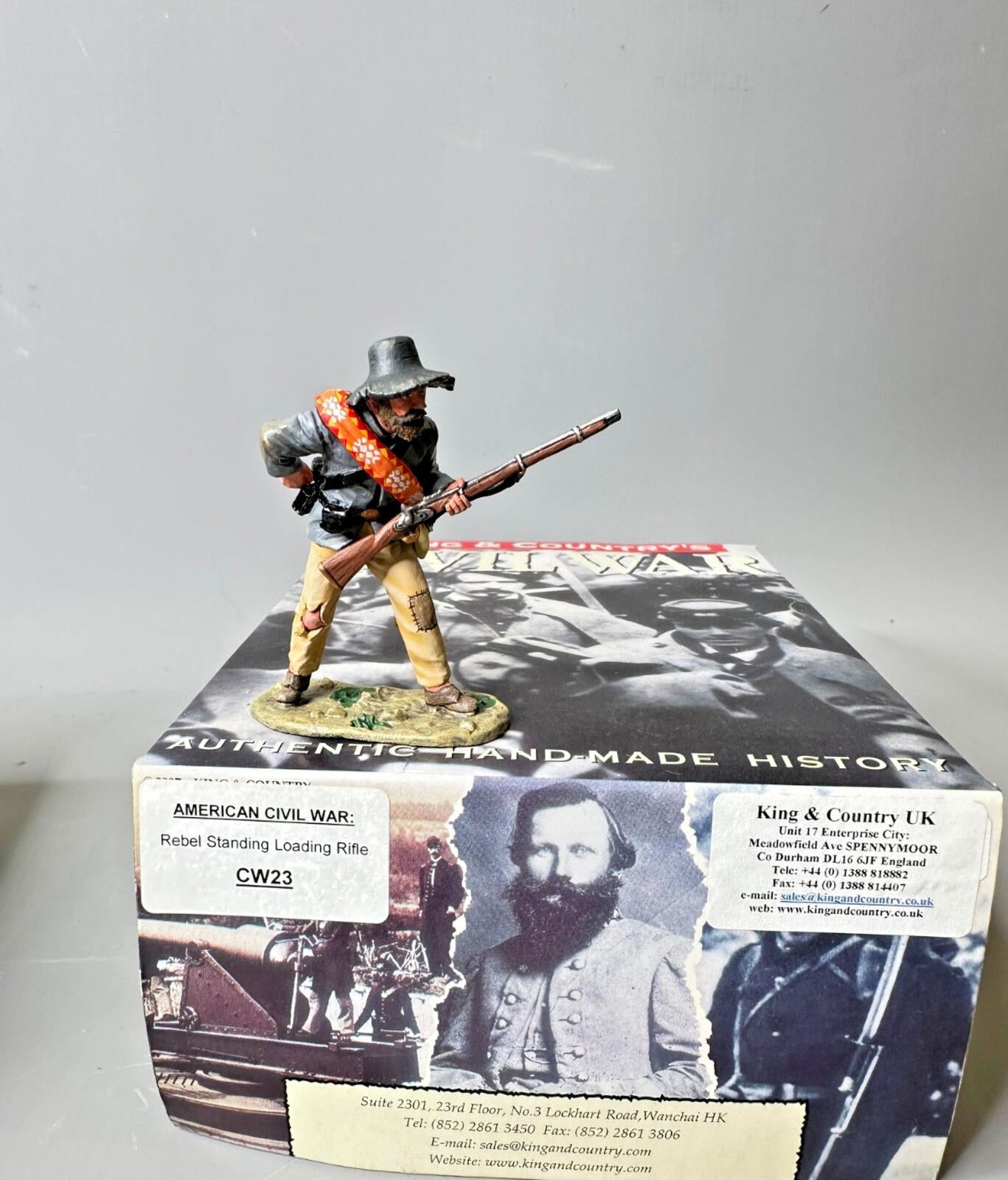 ACW CW23 Rebel standing loading rifle American civil war new King and country