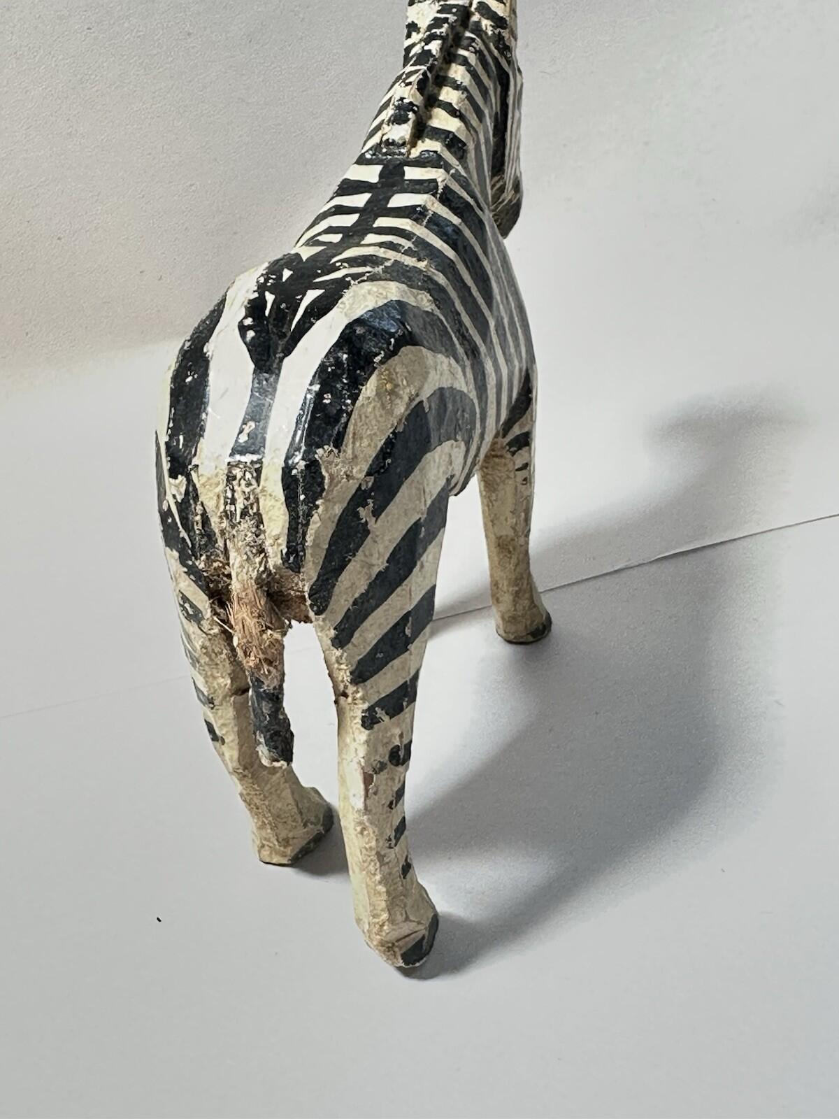 Forest Toys of Brockenhurst: Zebra  Very Rare HAND CARVED Frank Whittington -