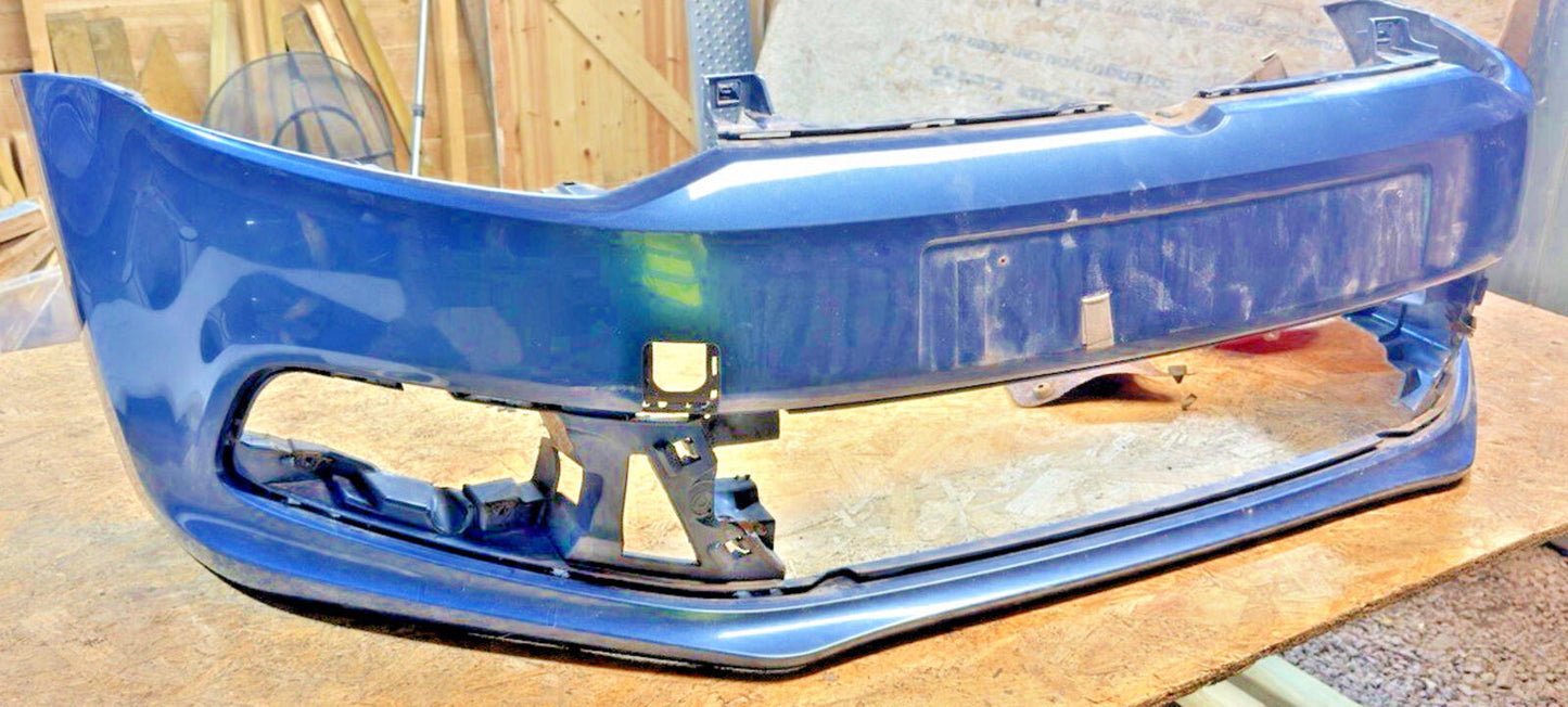VW POLO 3 DOORS BLUE GT 2015 FRONT BUMPER USED GENUINE