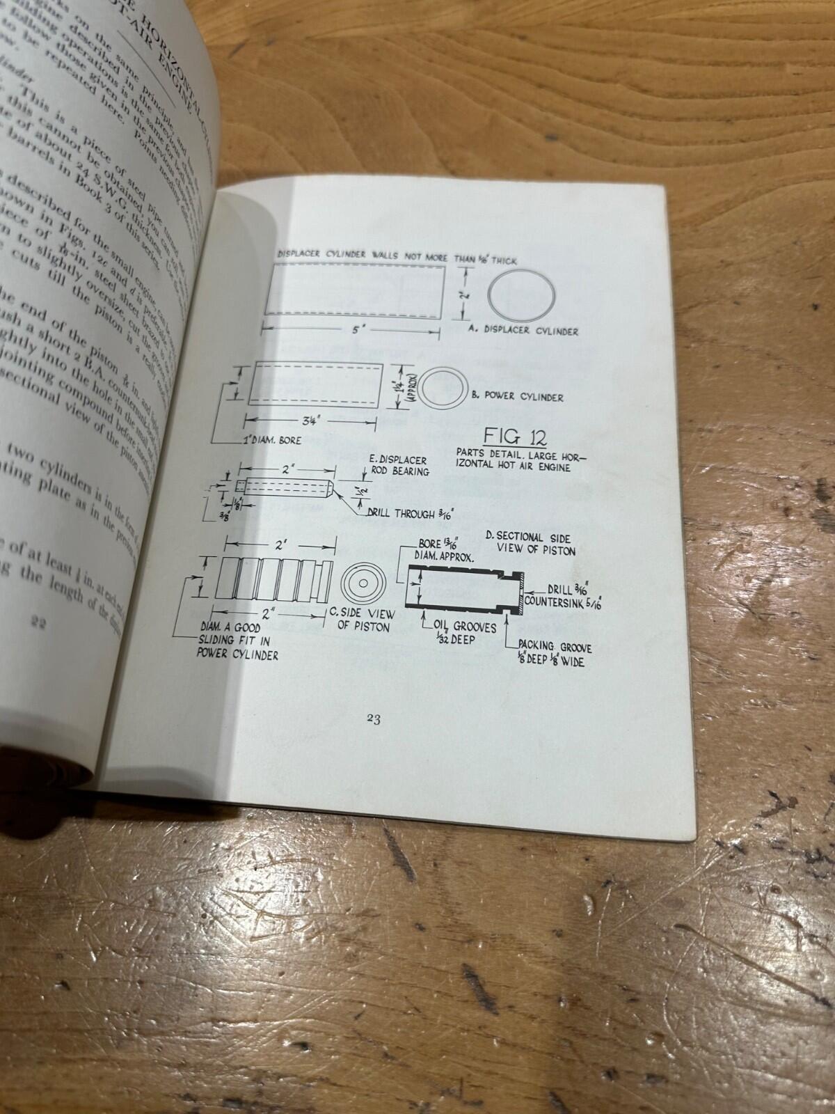 Steam Power Boats & Hot-Air Engines I.W. Green Cassell’s Work Books No. 5 & 6 –