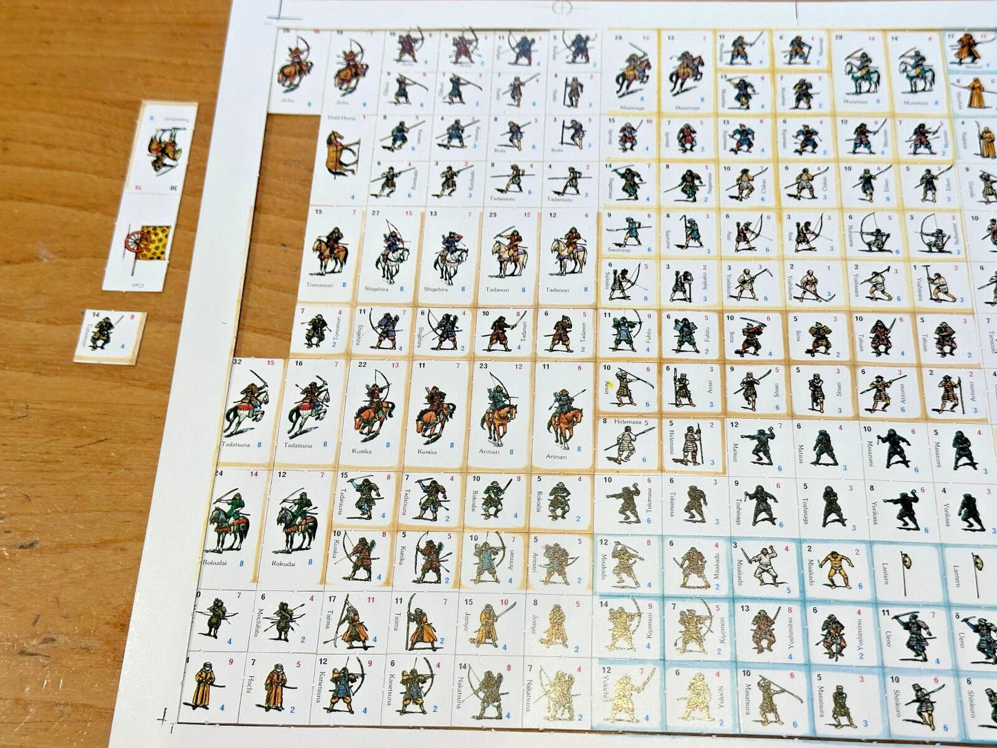 Samurai Blades by  Standard Games unplayed missing the dice super condition 1981