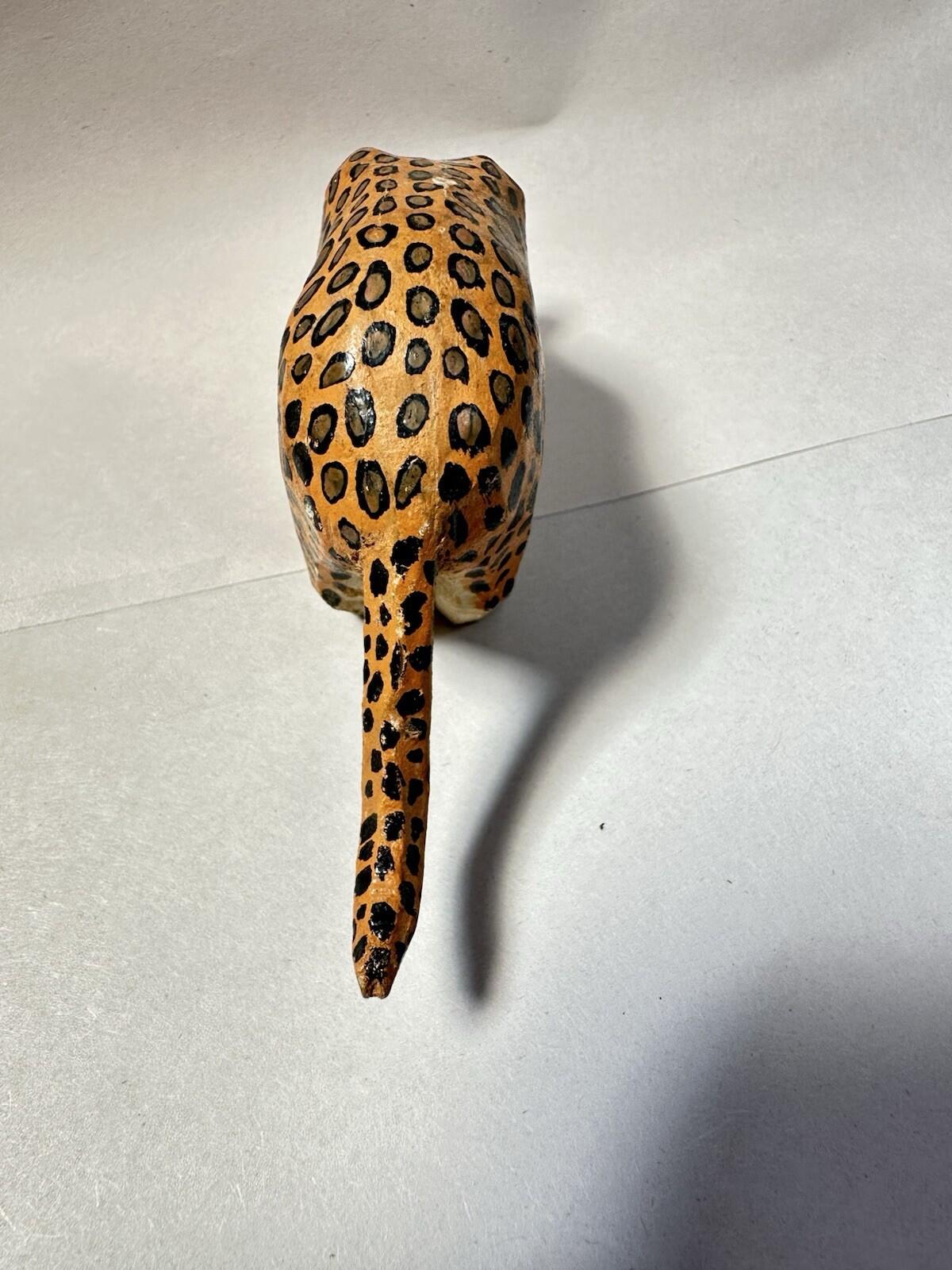 Forest Toys of Brockenhurst: Leopard Drinking Very Rare Frank Whittington -