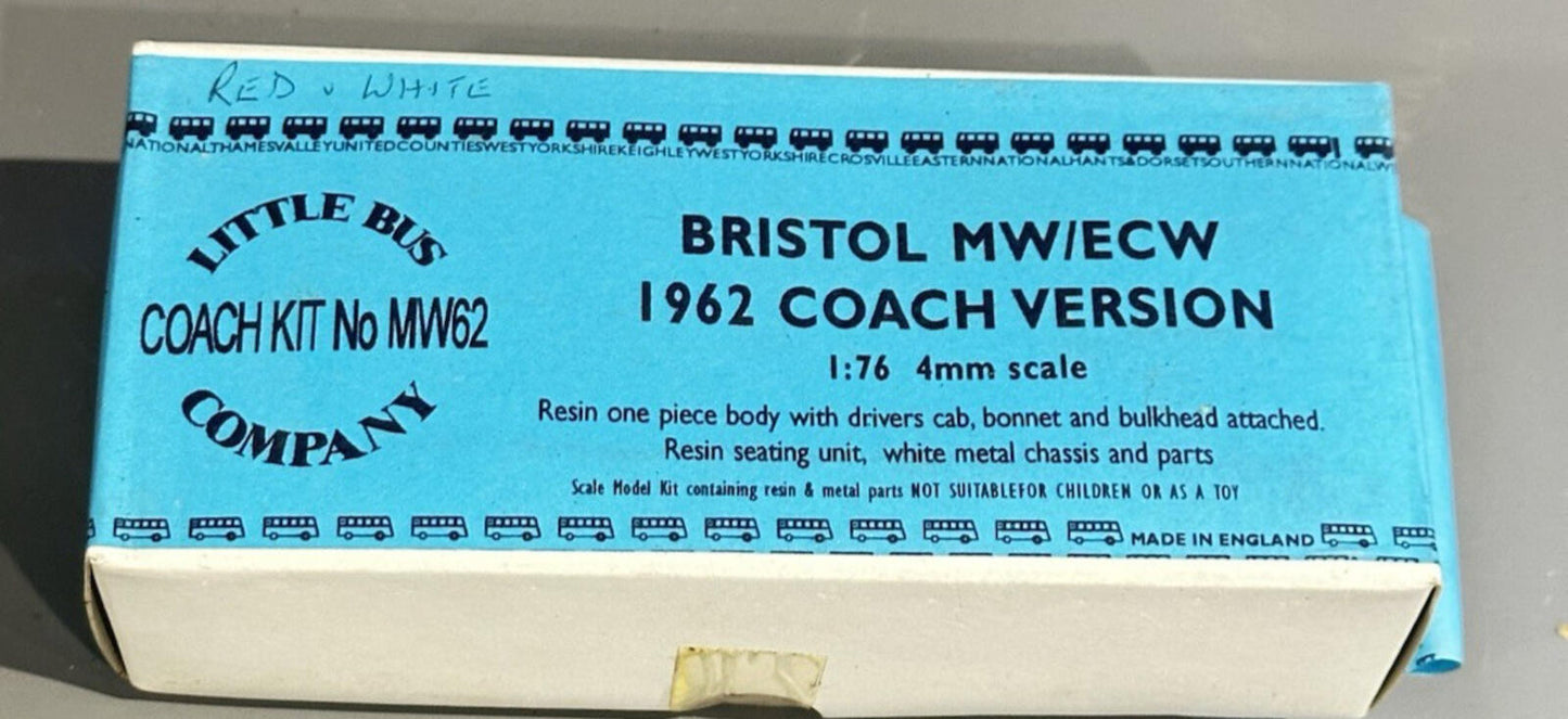 LBC MW62 Bristol MW ECW Coach 1/76 Resin Bus Kit Factory Sealed NOS
