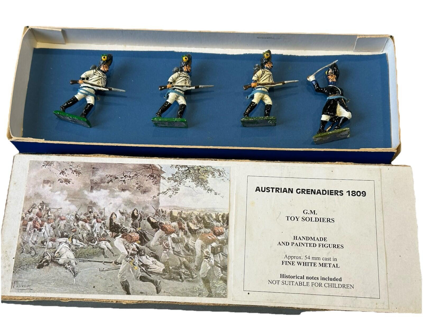 Austrian Grenadiers 1809 54mm Mint Condition GM Toy Soldiers A