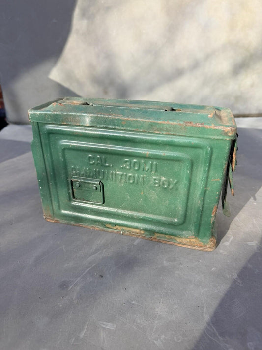 WW2 US Army 30 Cal Reeves Ammo Tin genuine item