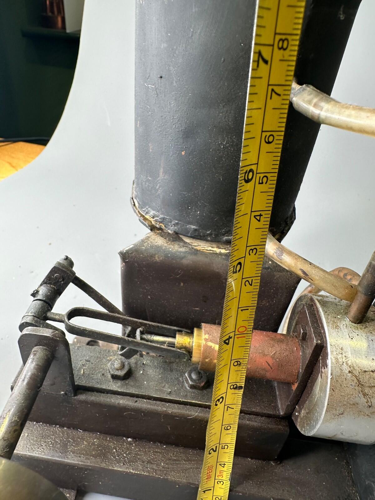 HOT AIR STIRLING Like LIVE STEAM horizontal engine hand made used
