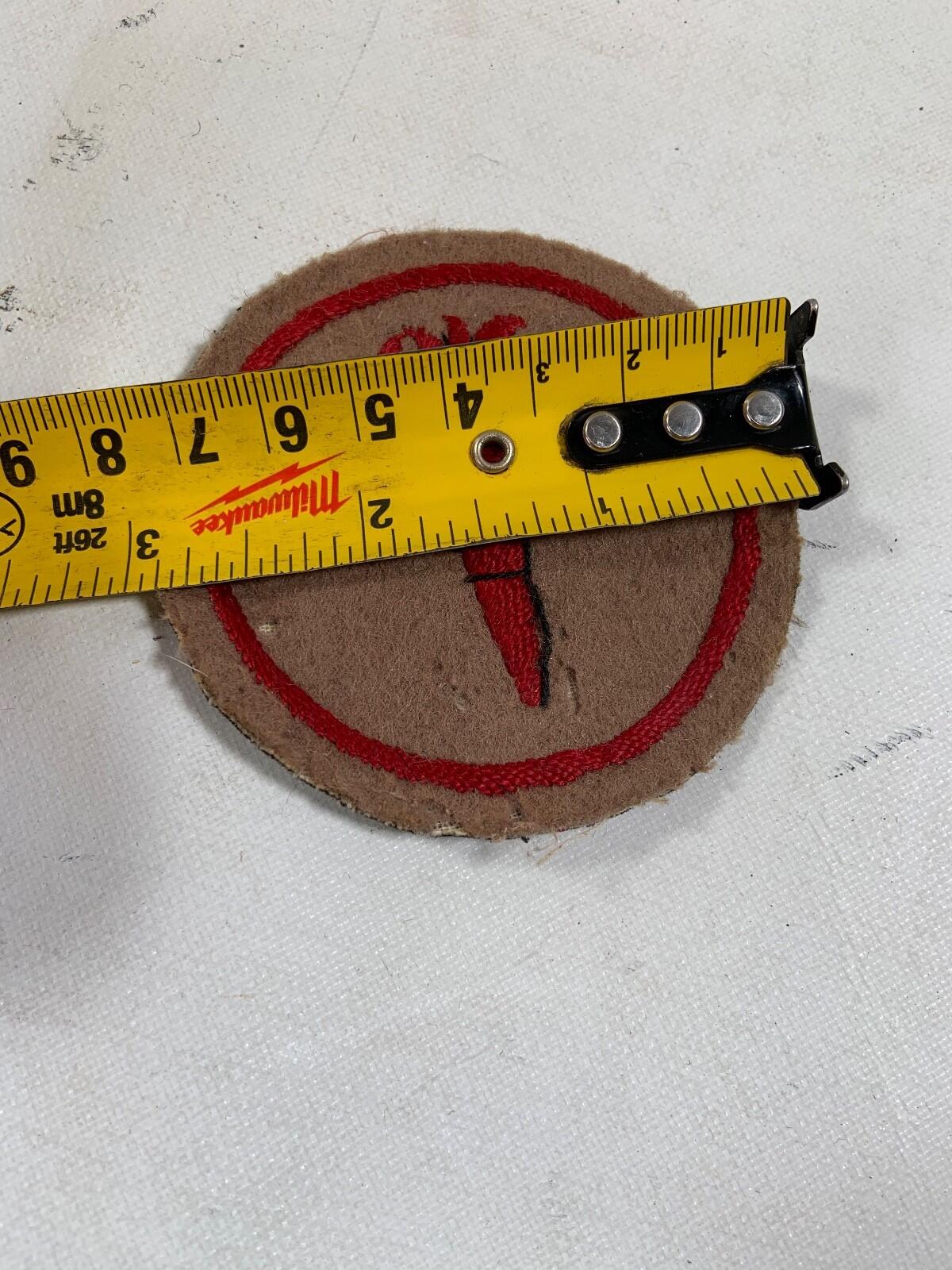 WW2 FLAMING TORCH formation sign cloth patch Embroidered example