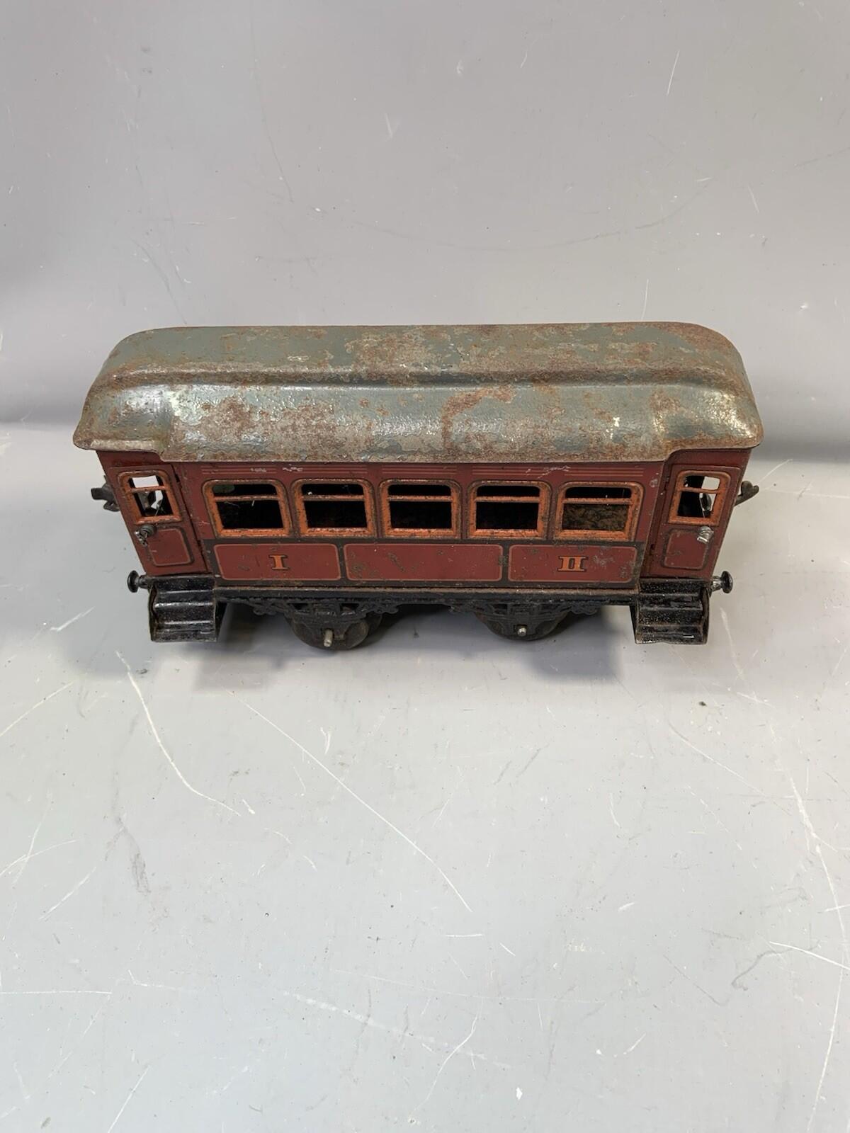 BING 1 gauge 1st & 3rd CLASS COACH  early 20th c, Lithograph Rare