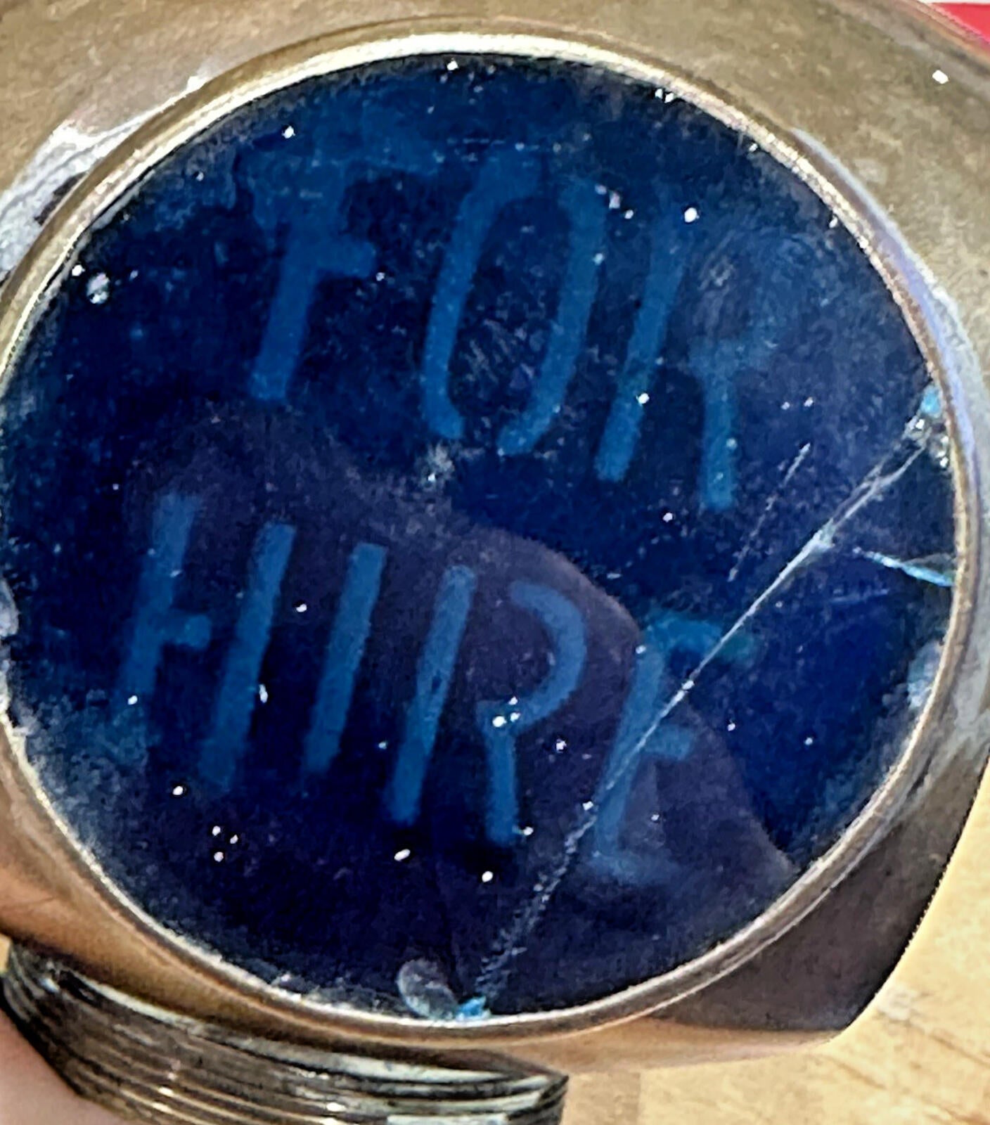 DUCO Taxi “Cab For Hire” diver’s-helmet light by Brown Brothers (brass, 1930s)