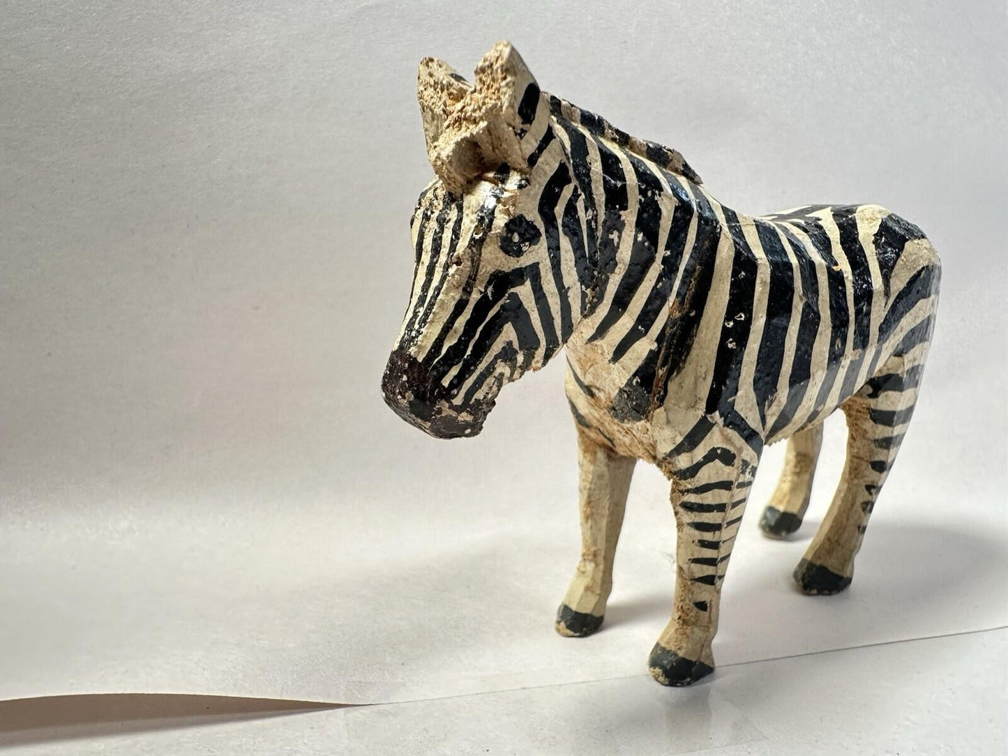 Forest Toys of Brockenhurst: Zebra  Very Rare HAND CARVED Frank Whittington -