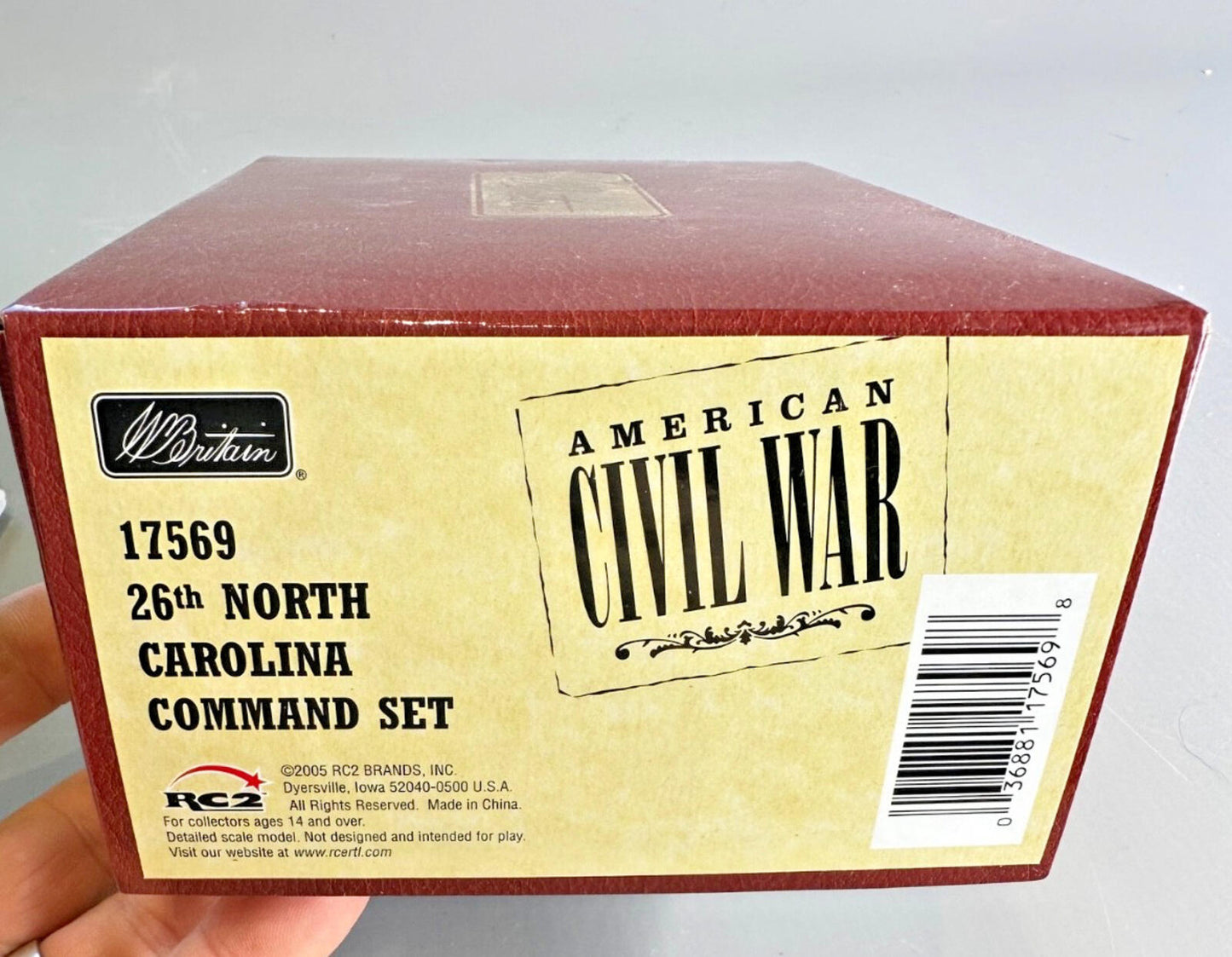 Britains toy soldiers 1/32 scale ACW confederate 26th command set #17569 new