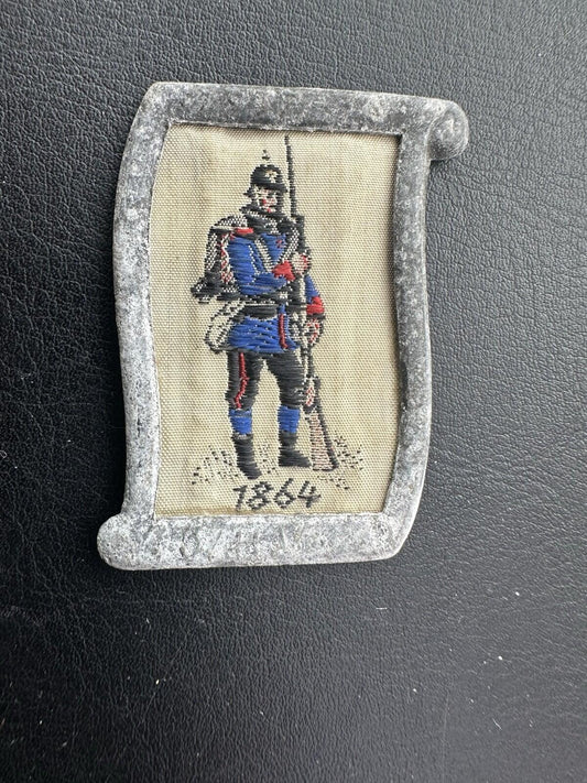 WW2 German Tinnie .winter Welfare Fern Verkehr Original ! Embroidery Soldier