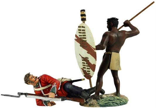 Britains 20149 ZULU - NO QUARTER 24th foot  VIGNETTE 1/30 new old stock