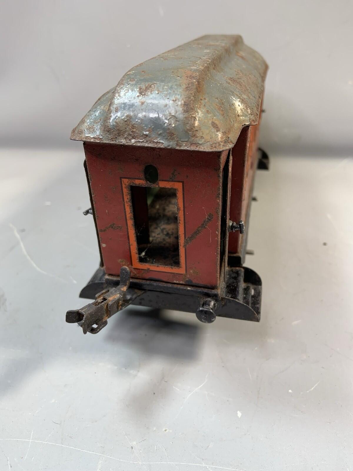 BING 1 gauge 1st & 3rd CLASS COACH  early 20th c, Lithograph Rare