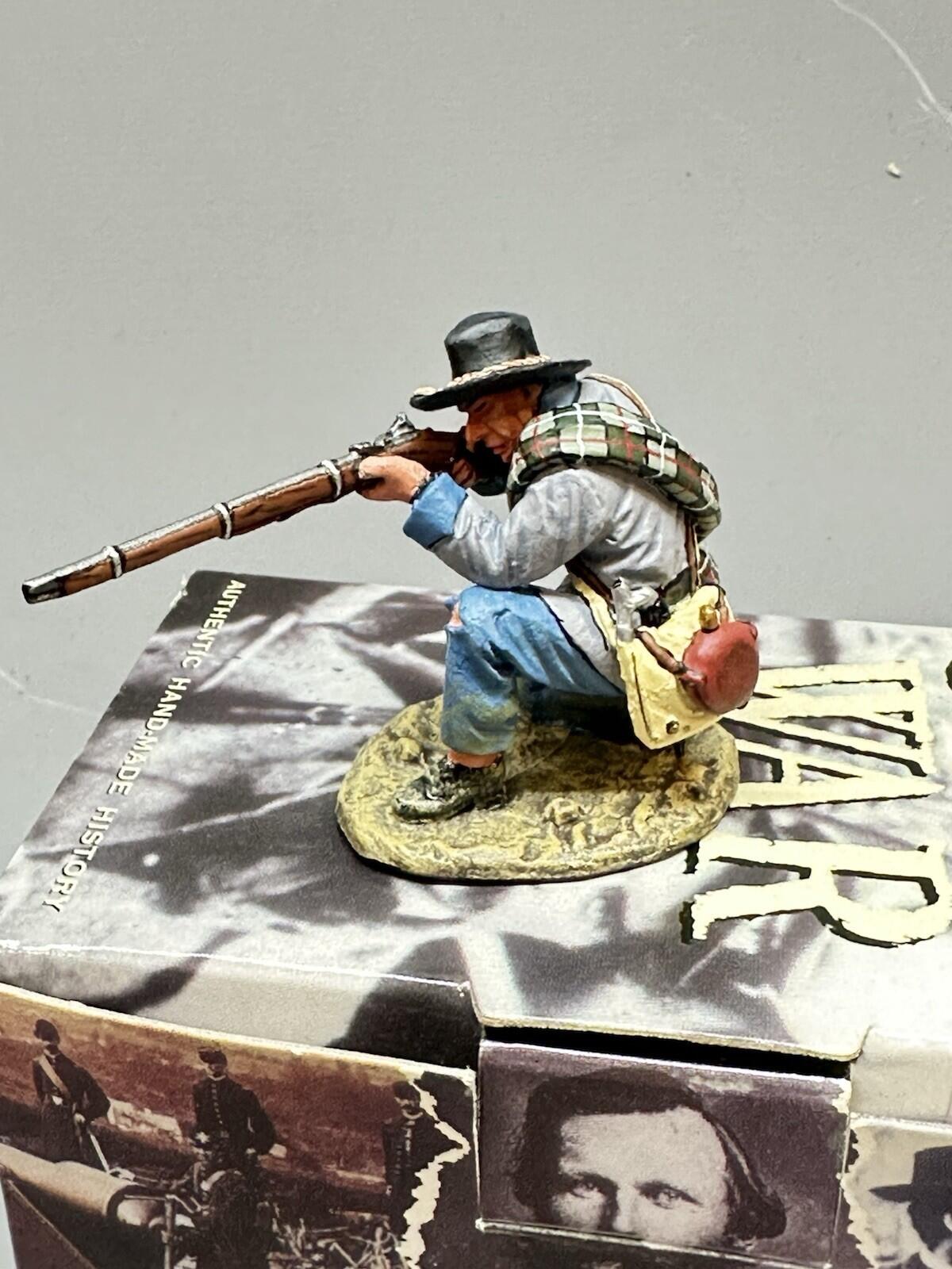 American Civil War Confederate Kneeling Firing  CW019 1/30 KING & COUNTRY