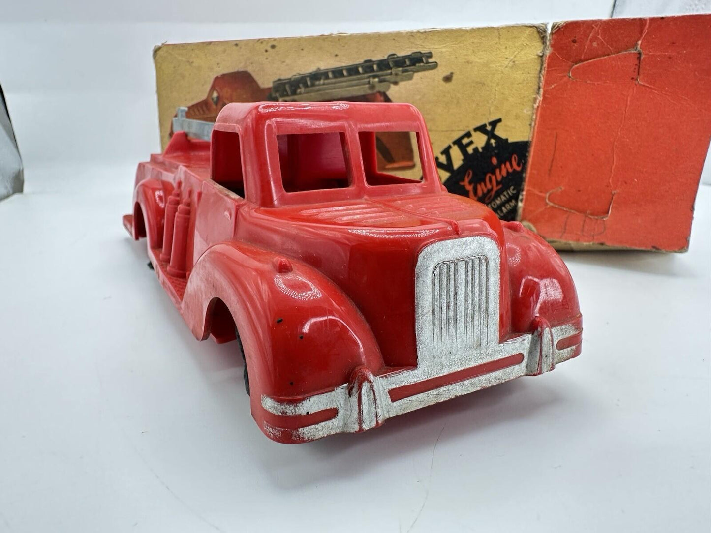 Fire Engine By Rovex Plastic Boxed 1950/60’s Rare Item Vintage toy