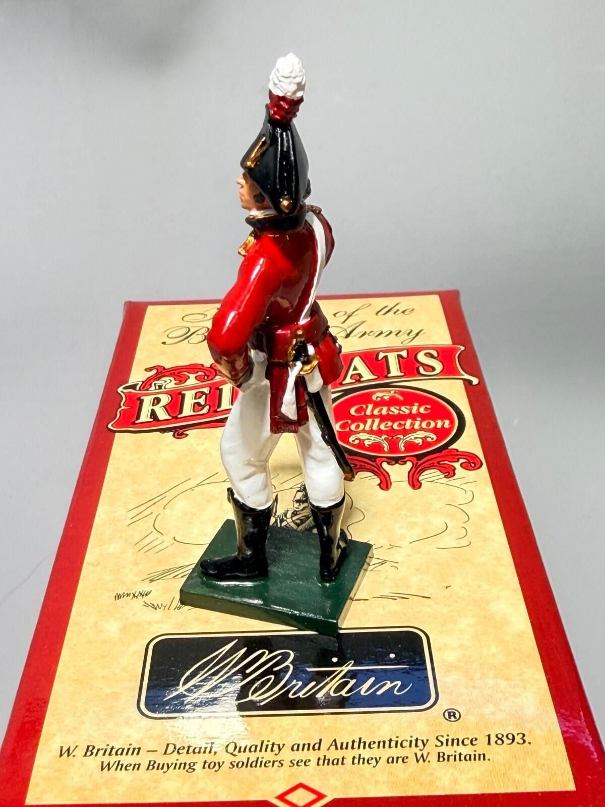 W. BRITAINS #43098 REDCOATS BRITISH OFFICER 1st foot guards 1905 NOS 54MM