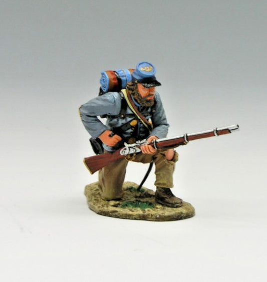 American Civil War Confederate Kneeling loading cw024 1/30 KING & COUNTRY