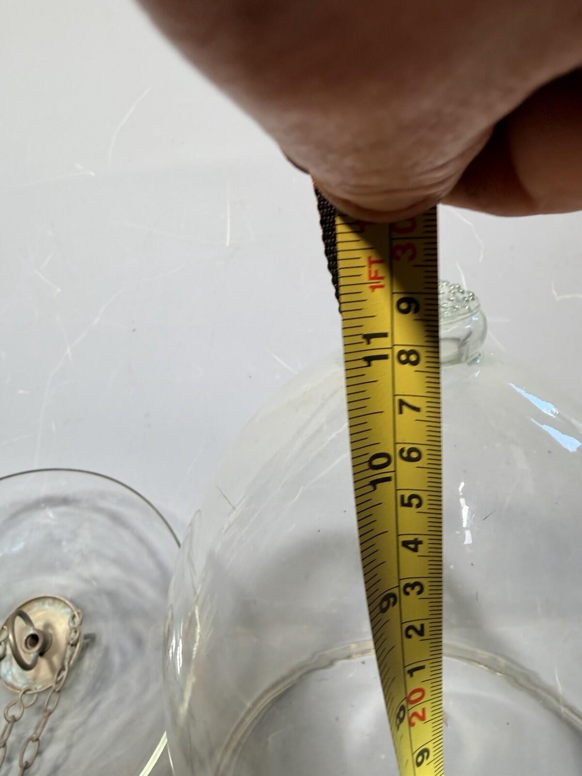 Antique Lantern Hundi Belgian Lamps Glass Bell Jar Suspendu lantern Hanging