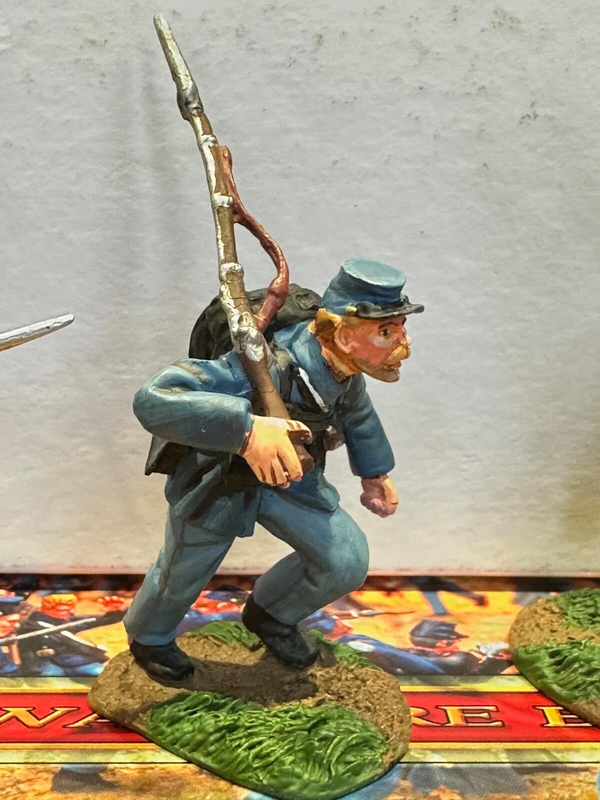 Conte American Civil War 57105 union charging set  54mm new boxed 3 figures