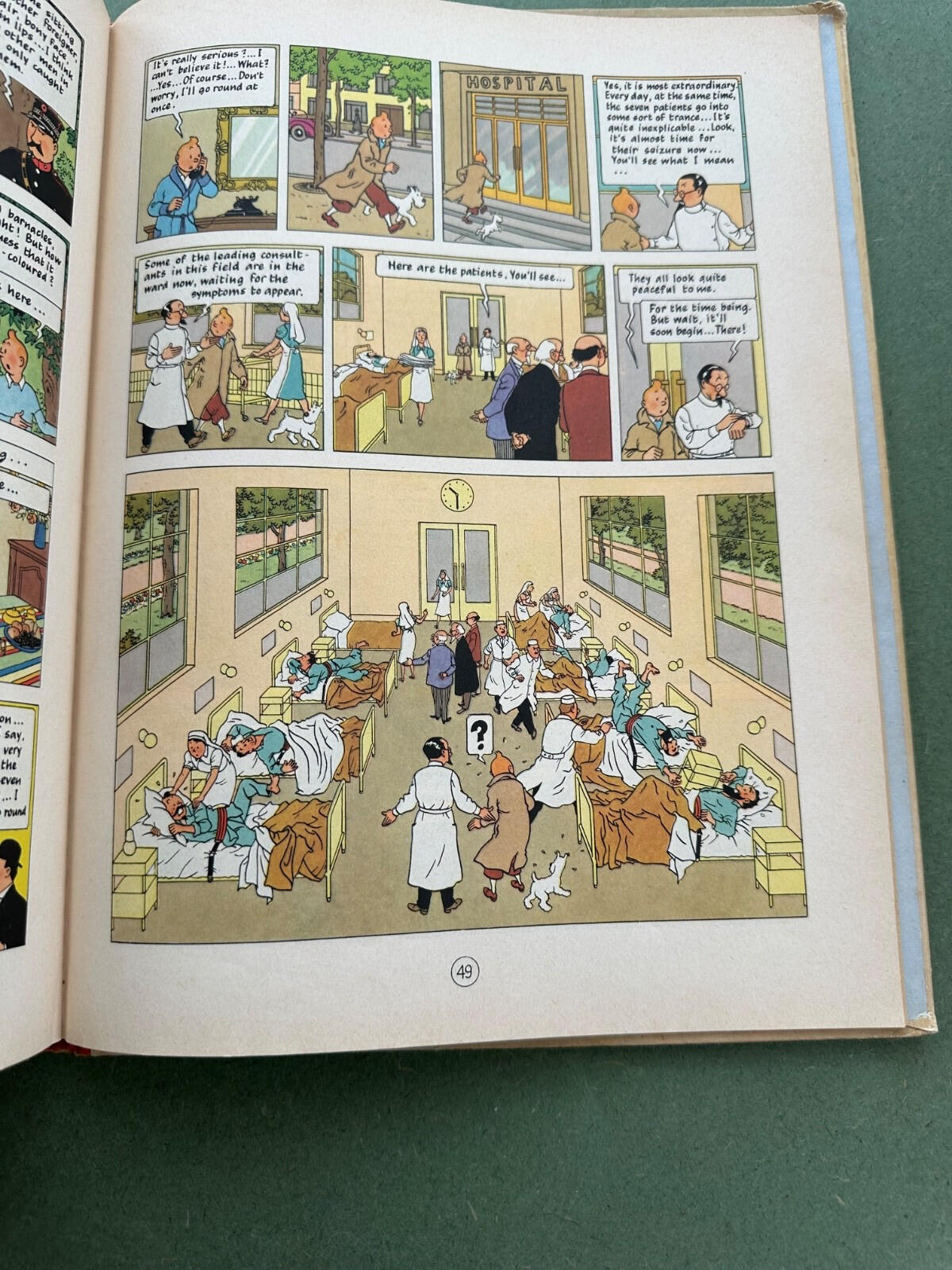 Tintin The Seven Crystal Balls – Methuen Reprint 1965 – Hergé  Vintage Hardcover