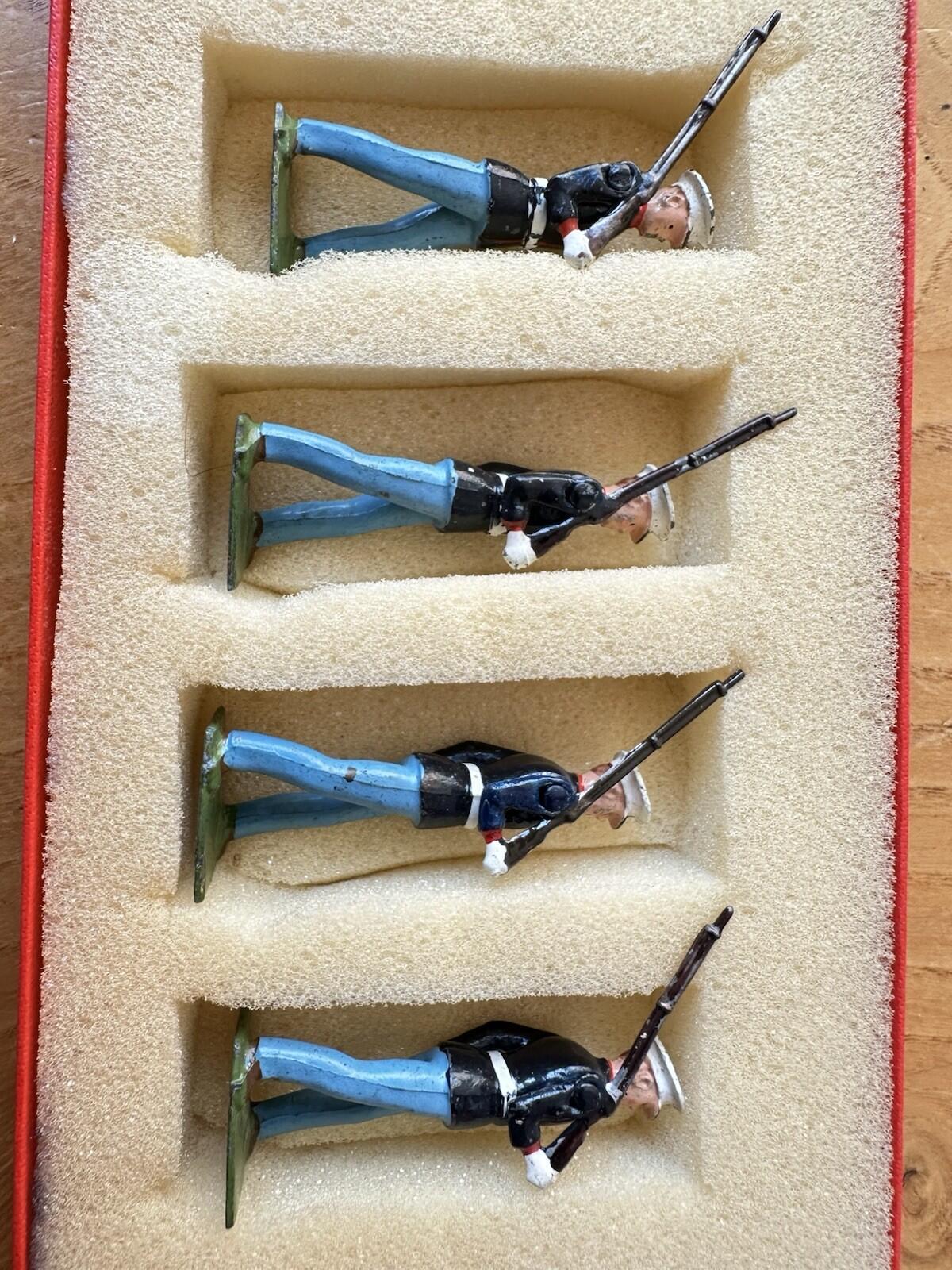 W Britains Post War 1948 Set 228 U.S. Marines with White Caps Original Paint