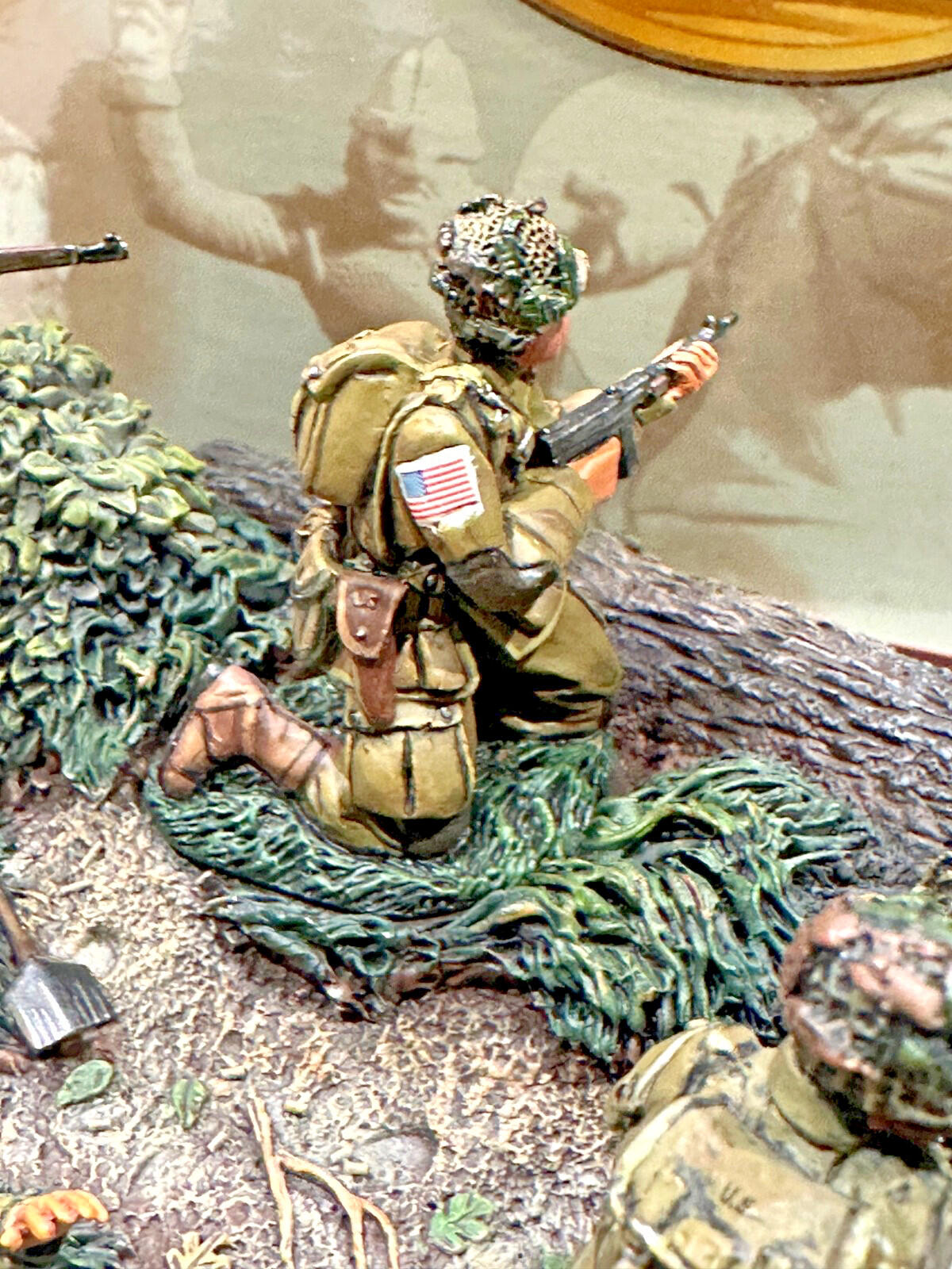 WW2-HEDGEROW FIGHTING PART 1- 5 FIGS & BASE WW2-080 NOS CONTE COLLECTABLES